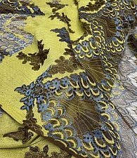 Кружево СКИДКА купон зелен\синий